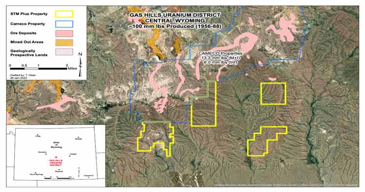 Gas Hills Wyoming Uranium Resources United States Mining